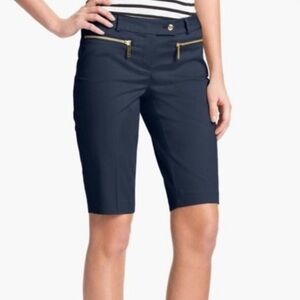 Michael Kors Shorts 4 Gold Zipper Navy Blue